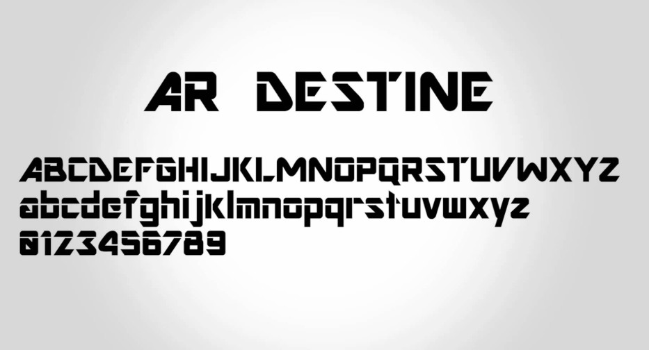 Ar Destine Font Free Download
