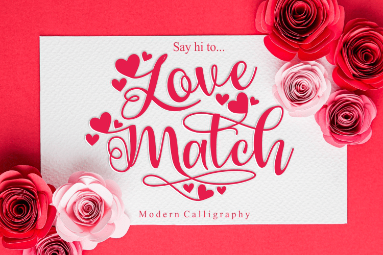 Download Love Match Font for free Font Style