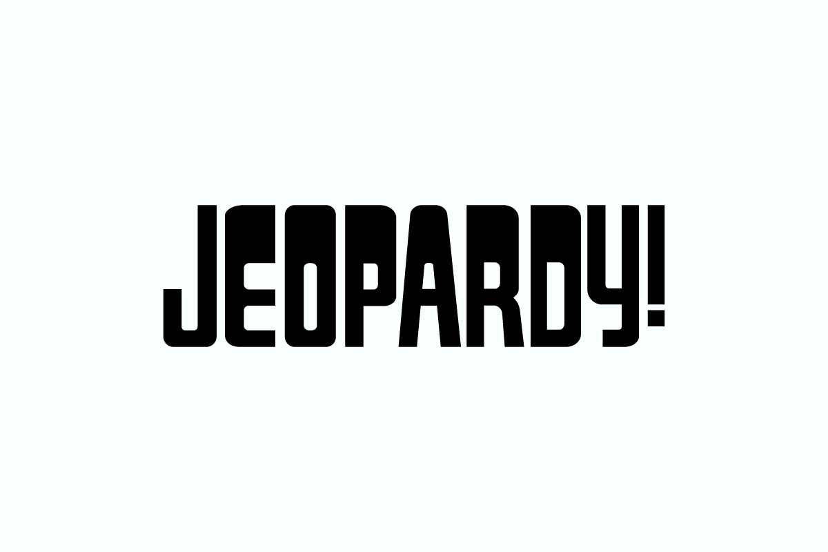 Jeopardy Font Logo Free Download Now! FontSwan