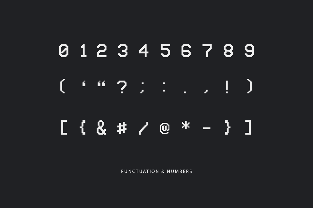 VCR OSD Mono Font Instant Download! FontSwan