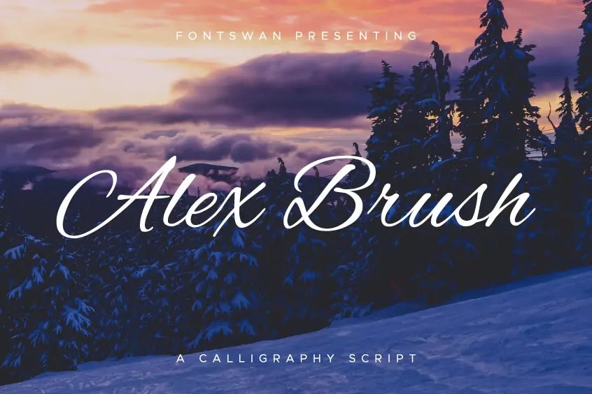 Alex Brush Font Free Download Fontswan