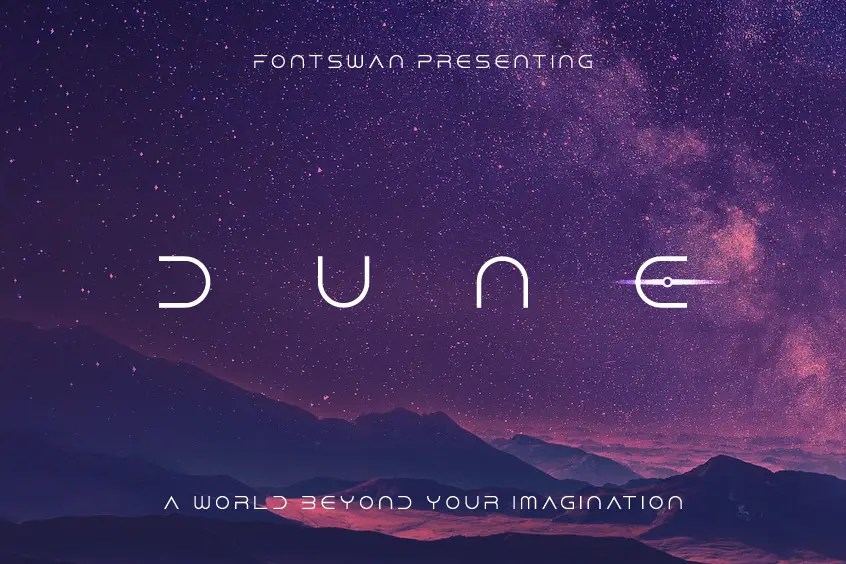 Dune Font Free Download Fontswan