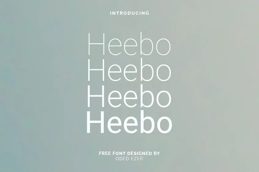 Heebo Font Free Download FontSwan