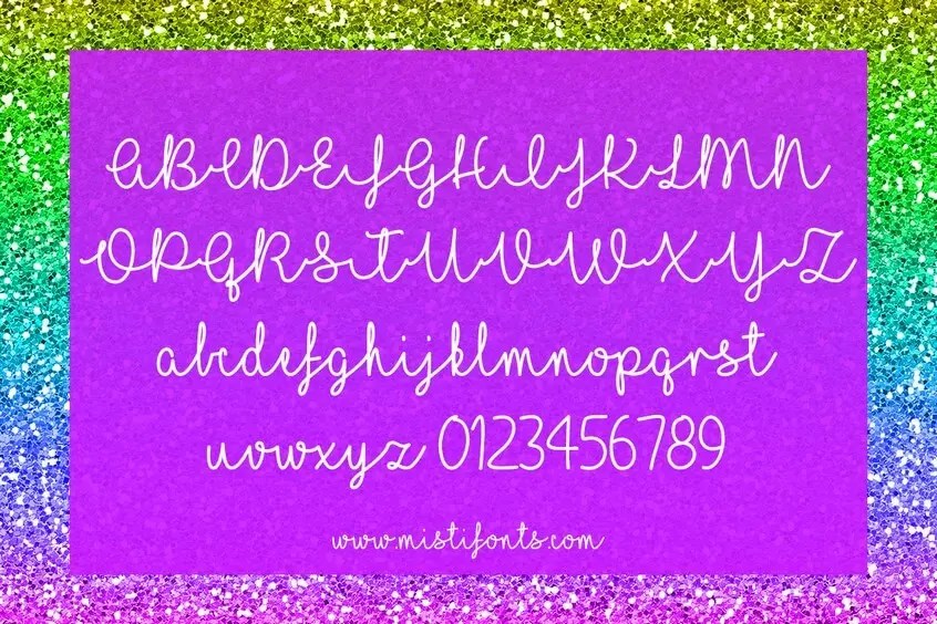 I Love Glitter Font Free Download FontSwan