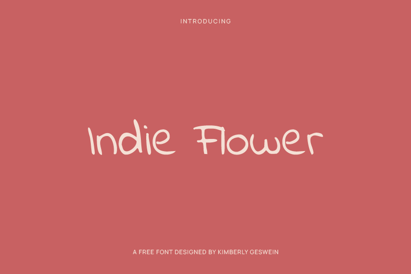 Indie Flower Font Free Download Fontswan