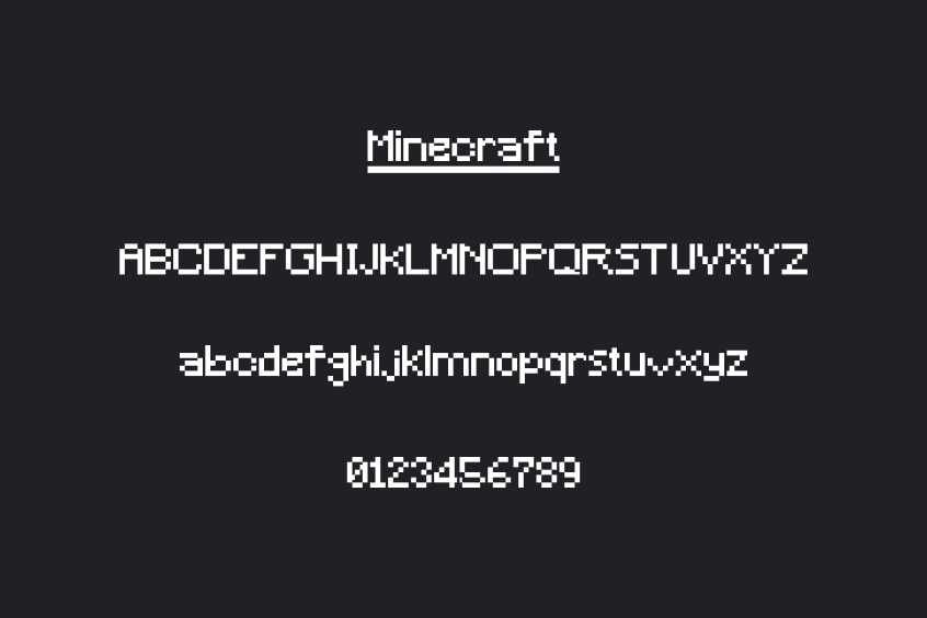 Minecraft Font Free Download Fontswan