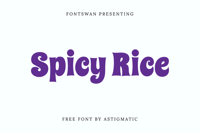 Spicy Rice Font Free Download FontSwan