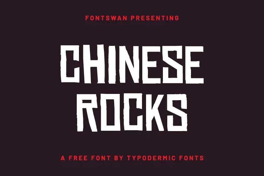 Chinese Rocks Font Free Download FontSwan