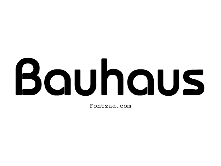 Bauhaus Font Fontzaa Exclusive Fonts Library