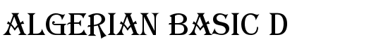 Download Algerian Basic D Font Thousands of fonts to