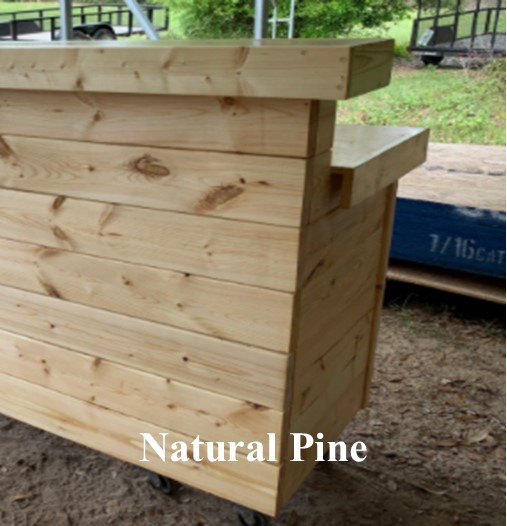 Hello L Shabby Rustic barnwood style reception desk fooBARS