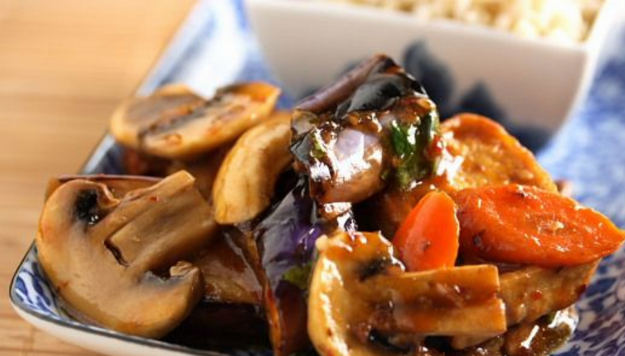 Recipe For Braised Tofu with Hoisin Sauce Food