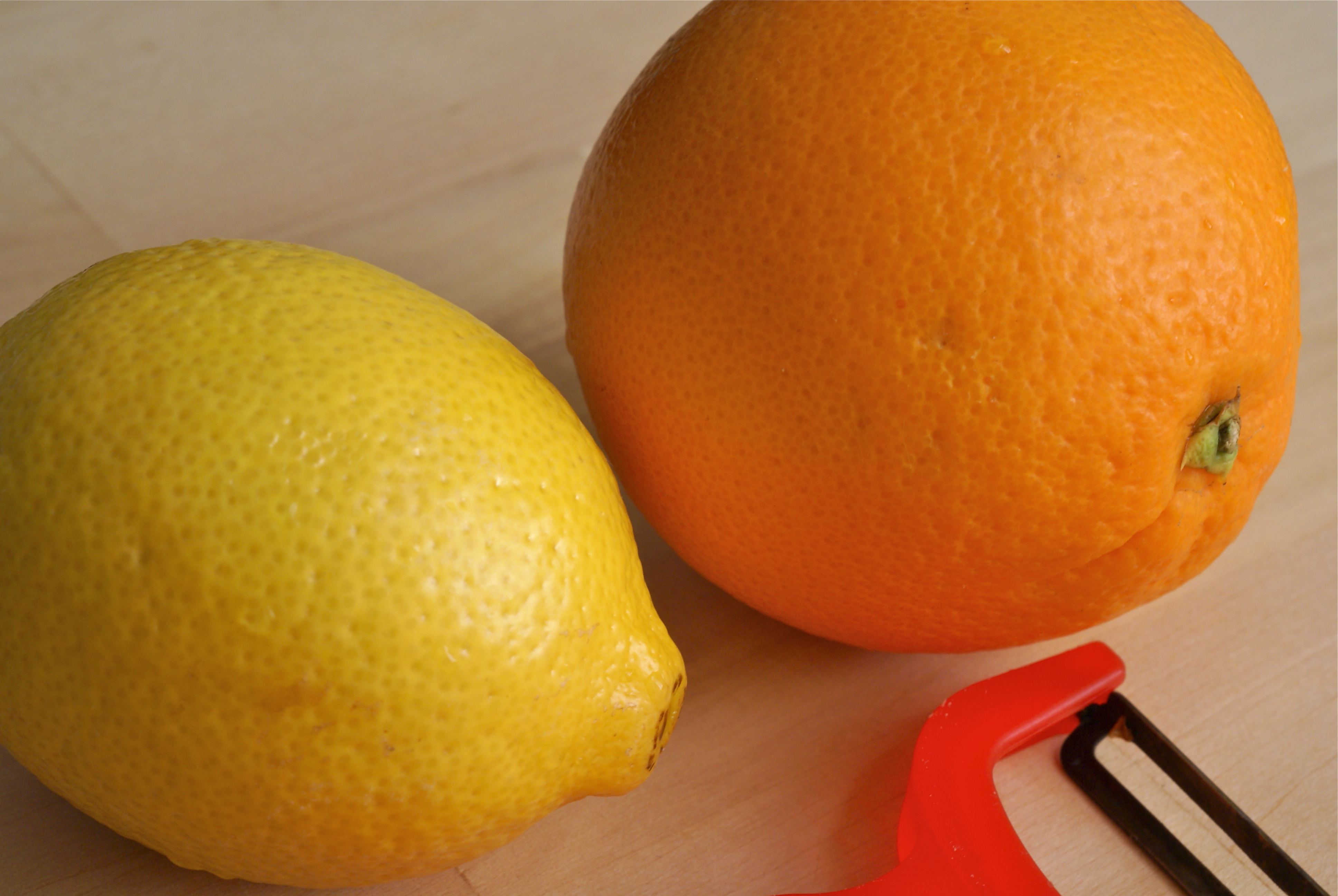 Dried Orange and Lemon Rinds Food and Tools