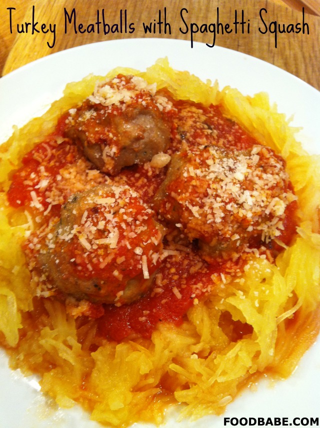 Turkey Meatballs With Spaghetti Squash