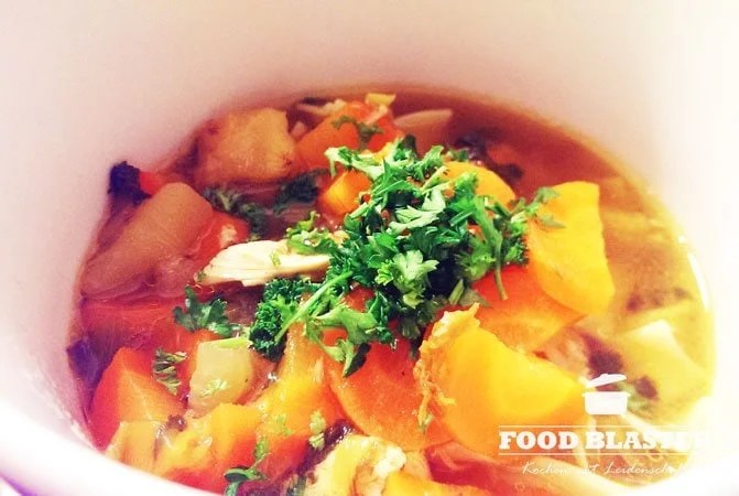 Champignonsuppe mit Welsfilet Rezept Food Blaster