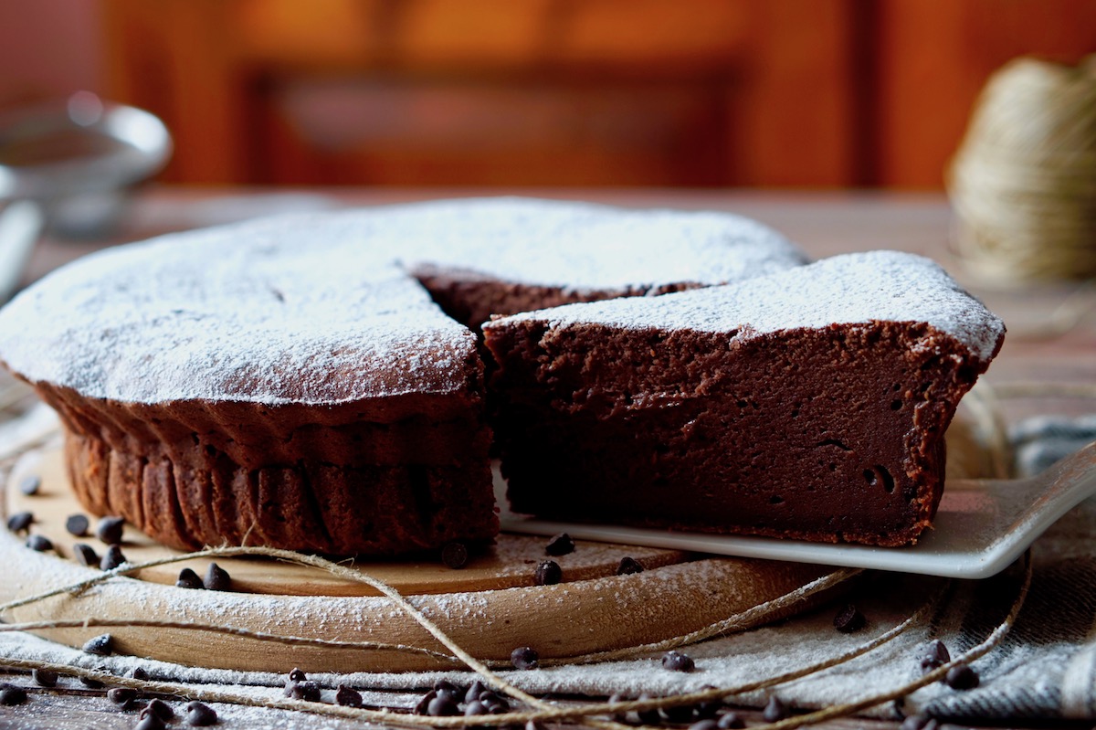 Torta Fredda Allo Yogurt E Gocce Di Cioccolato