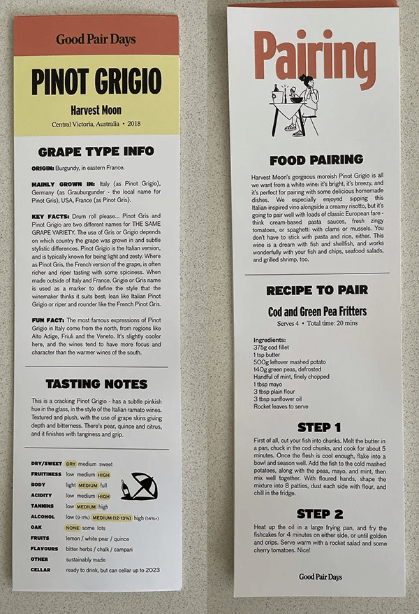 Good Pair Days Review (2022) Australian Wine Subscription Box Food