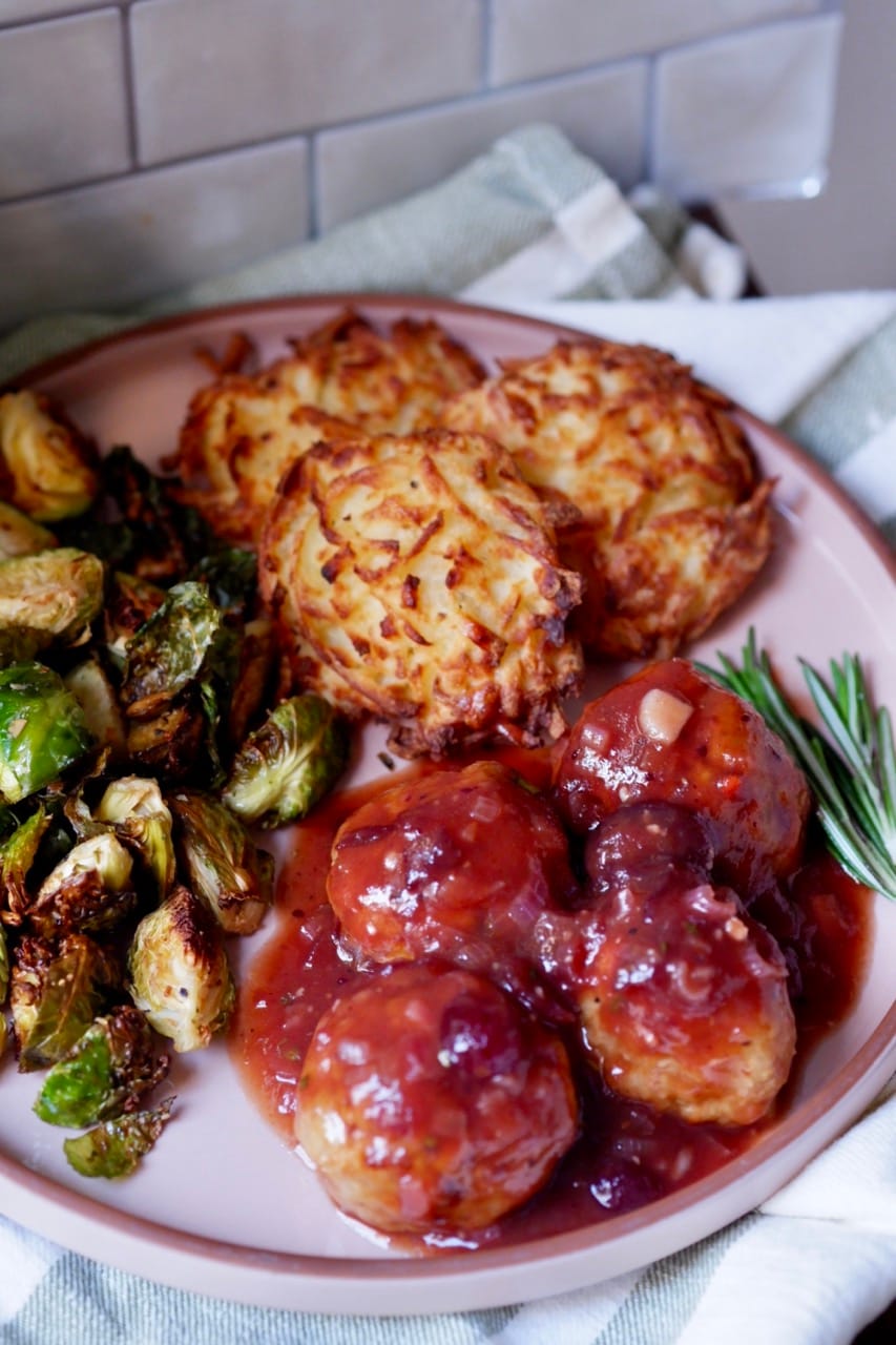 Cranberry Chicken Meatballs Food By The Gram