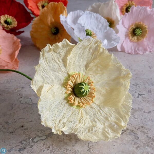 How To Make Crepe Paper Icelandic Poppies