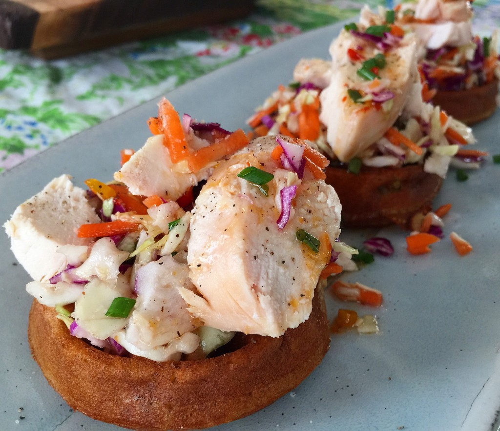 Asian Chicken & Waffles! New FFAY recipe for Sinkology • Food for a Year