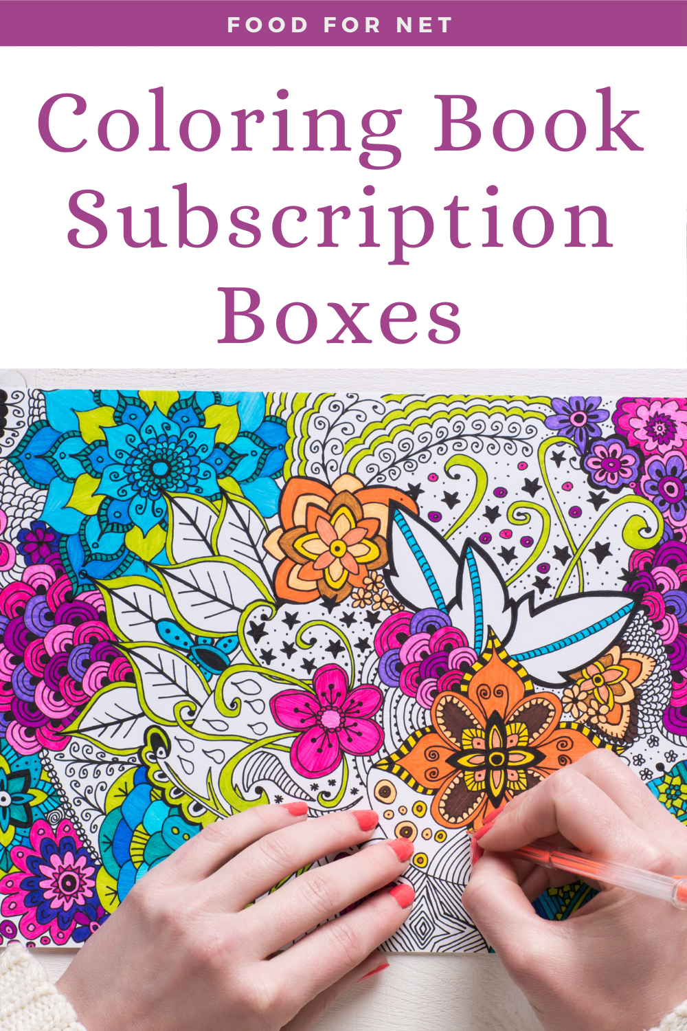 Adult Coloring Subscription Box
