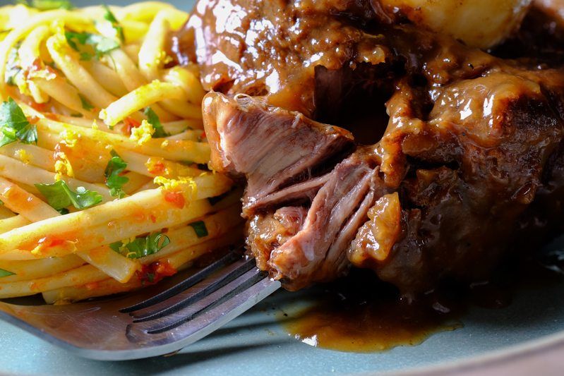 Slow Cooker OrientalSpiced Osso Bucco with Spicy Cilantro Gremolata