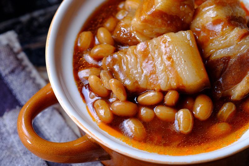 Smoky Slow Cooker Pork & Beans Food For Net