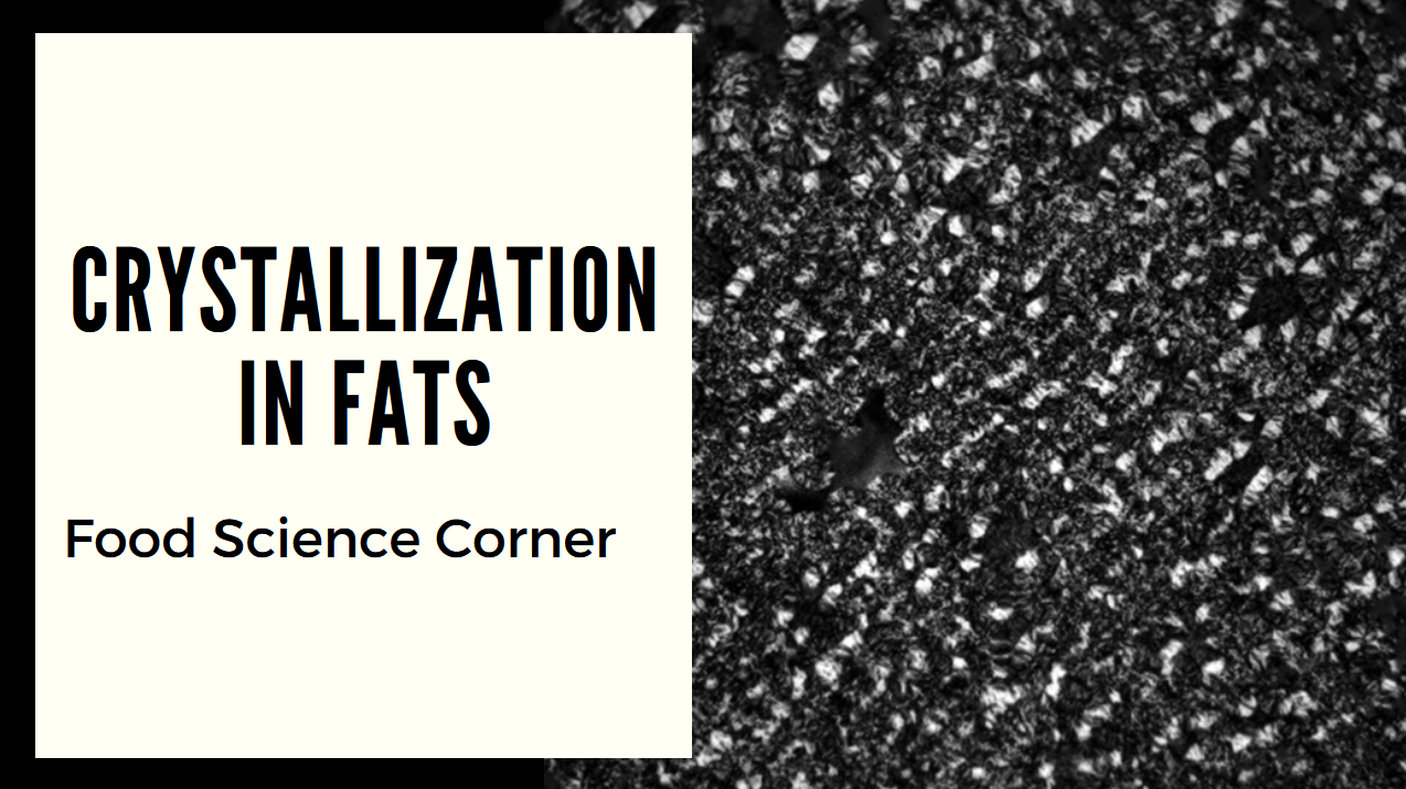 Food Science Corner Fat Crystallization An exclusive community for