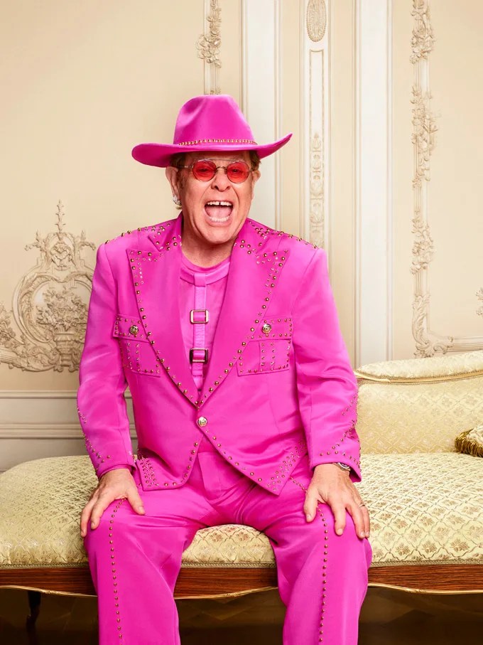 Sir Elton John + Lil Nas X partner on iconic Uber Eats Foodgressing