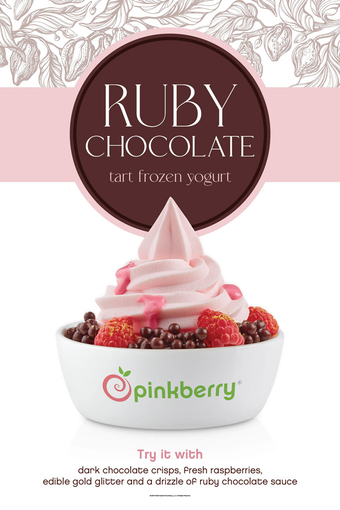 Pinkberry Ruby Chocolate Frozen Yogurt *New*