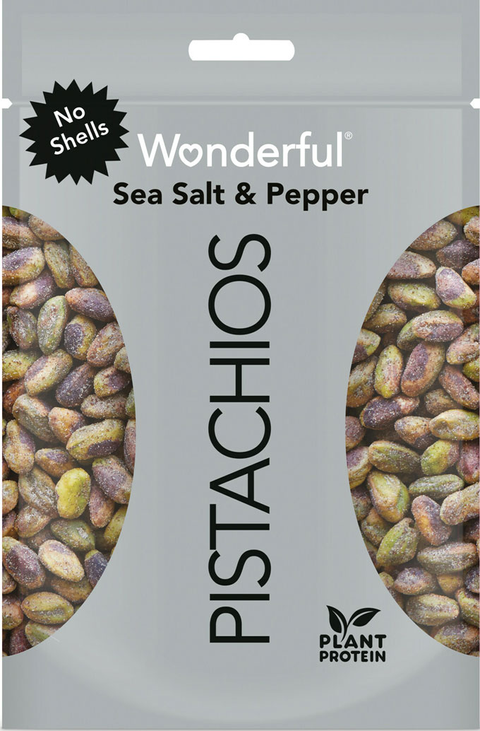 Wonderful Pistachios Adds New Sea Salt & Pepper Flavor To No Shells Lineup