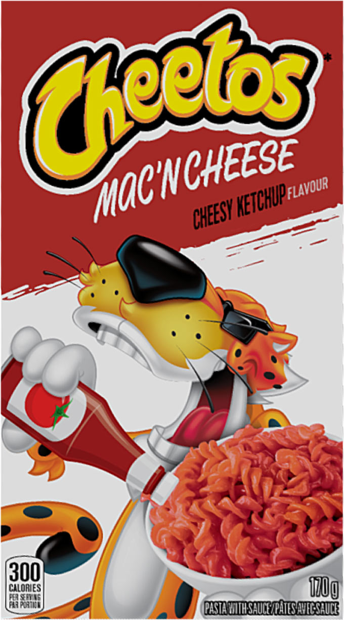 Cheetos Mac ‘n Cheese Cheesy Ketchup flavour pasta with sauce