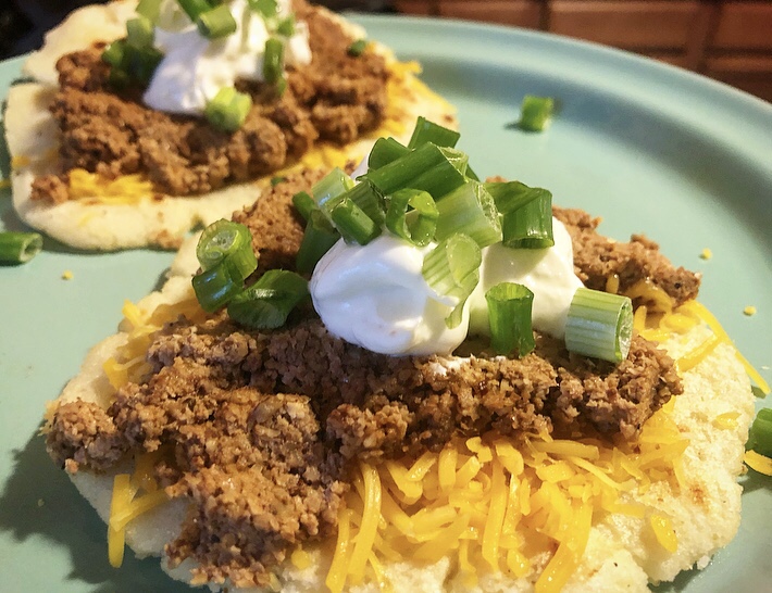 Vegan PecanMeat Tacos on GlutenFree Corn Tortillas FoodieScore