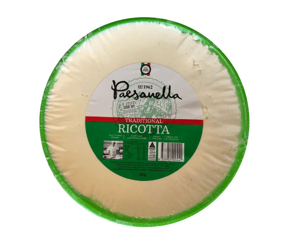 Paesanella Ricotta Cheese Basket 2kg Foodistribute