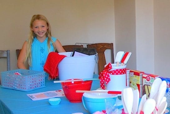 a “cupcake wars” birthday party for a 10yearold