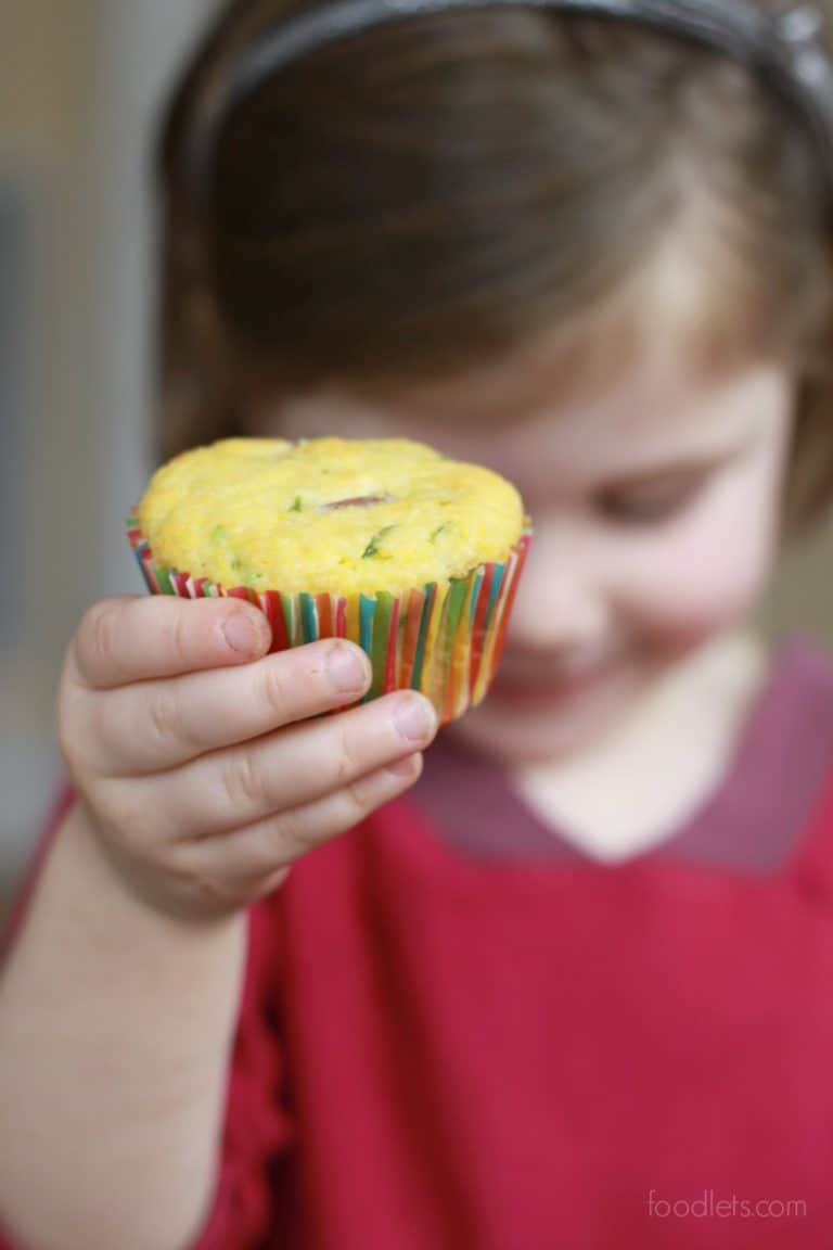 Instant Lunchbox Cornbread Muffins with Turkey Sausage & Spinach Foodlets