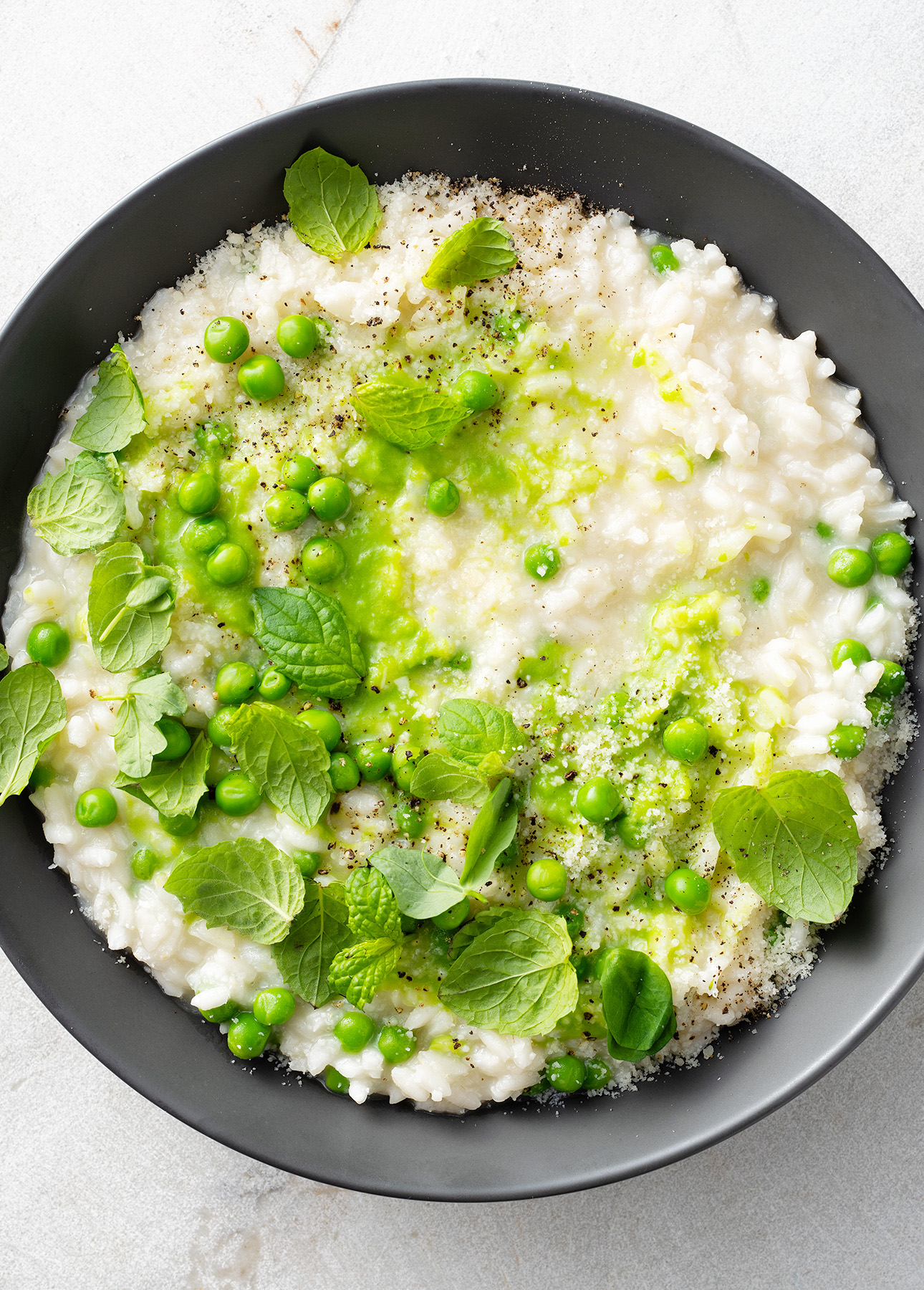 Sweet Pea Risotto Food Nouveau