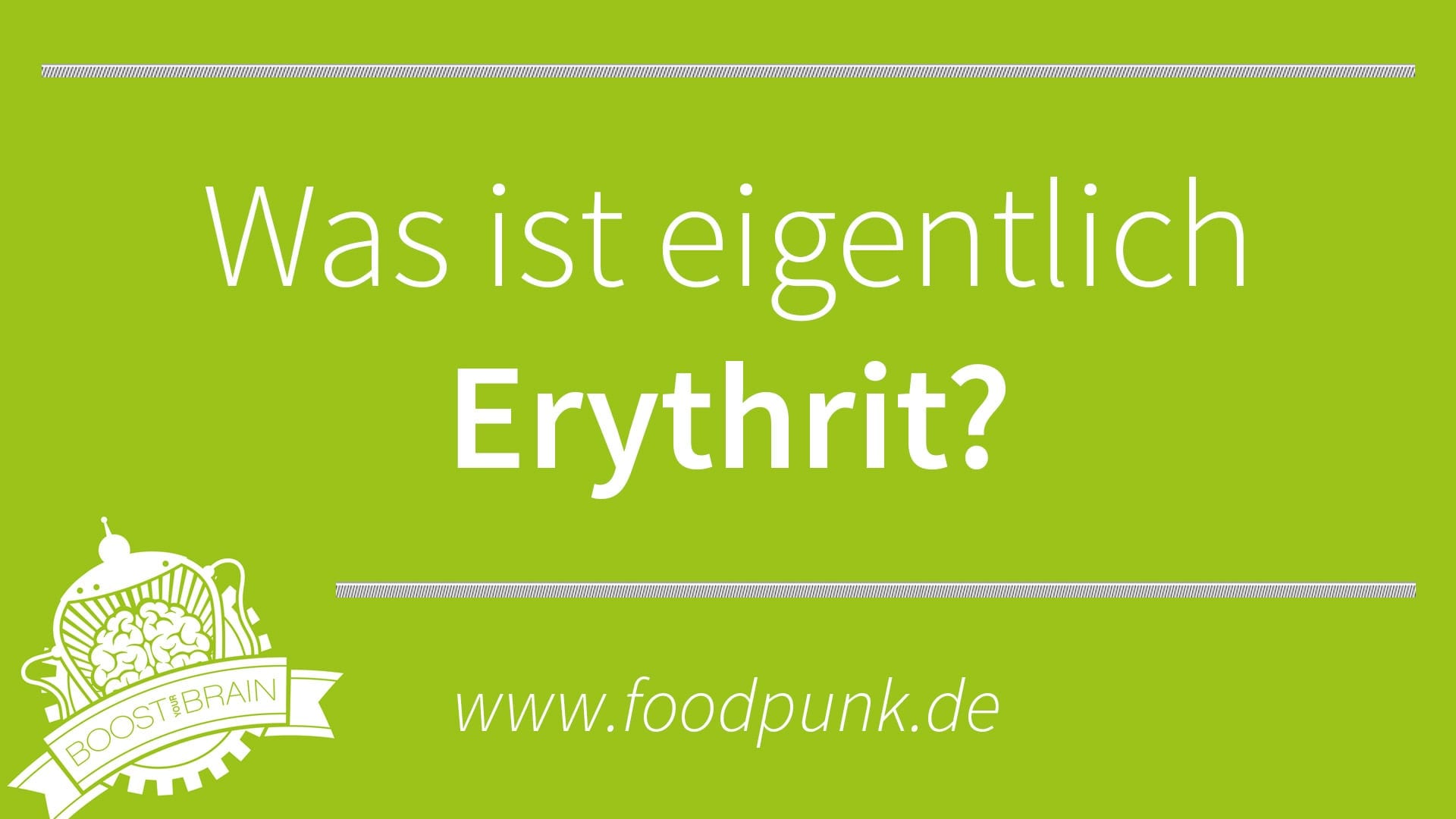 What actually is erythritol? The daily bite of knowledge