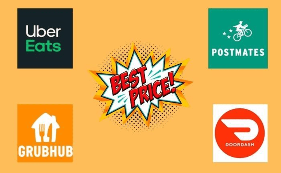 UberEats vs. DoorDash vs. Postmates vs. Grubhub Which is the cheapest