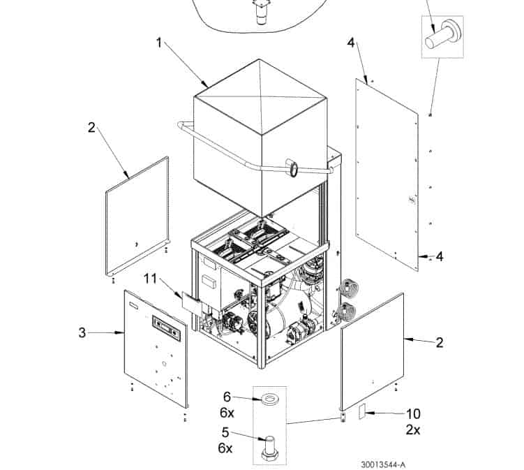 30013653 CLASSEQ EXPLODED VIEW Foodservice Equipment Spares