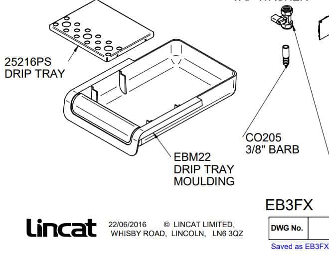 EB3FX EXPLODED VIEW Foodservice Equipment Spares
