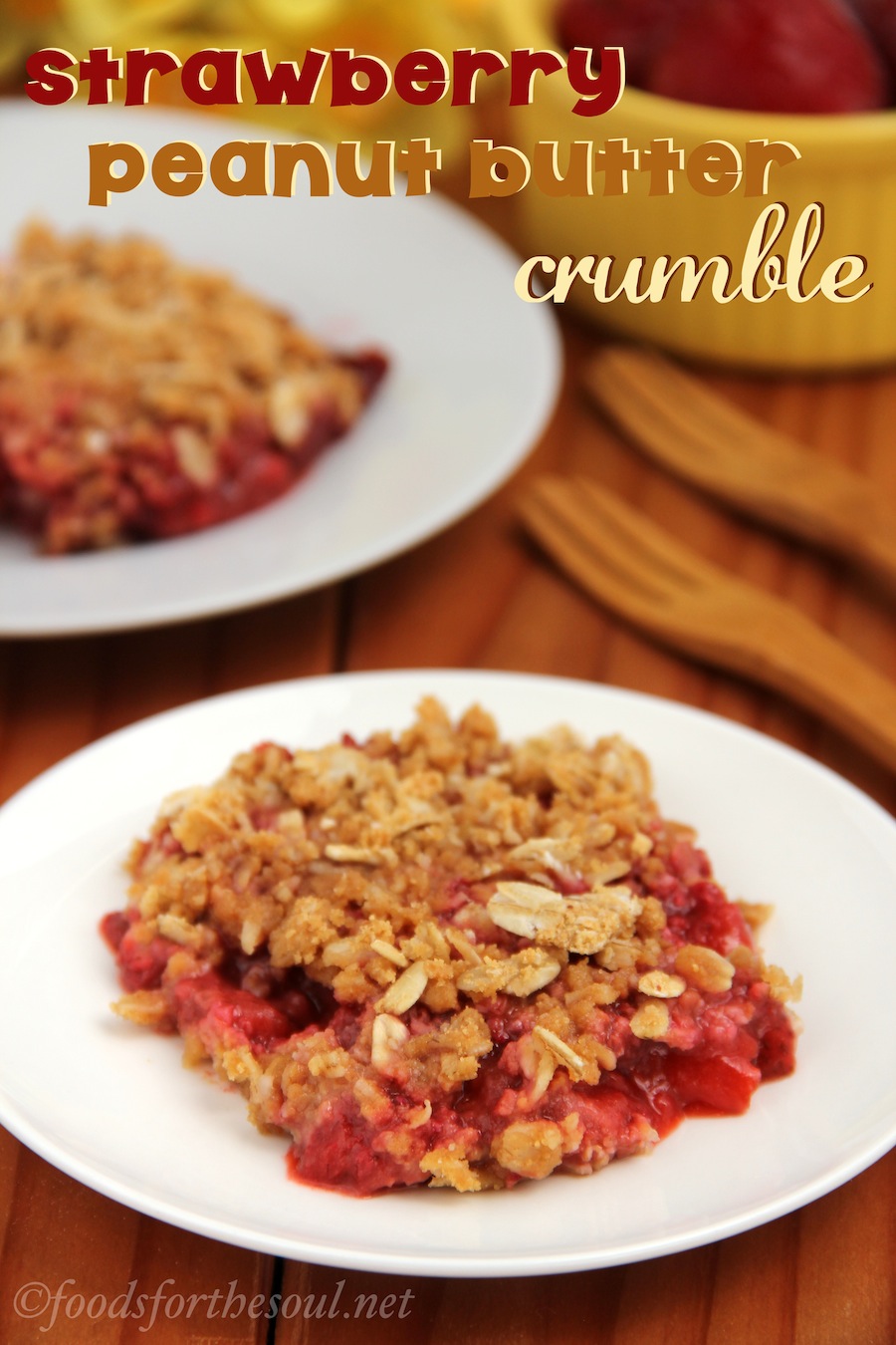 Strawberry Peanut Butter Crumble Amy's Healthy Baking