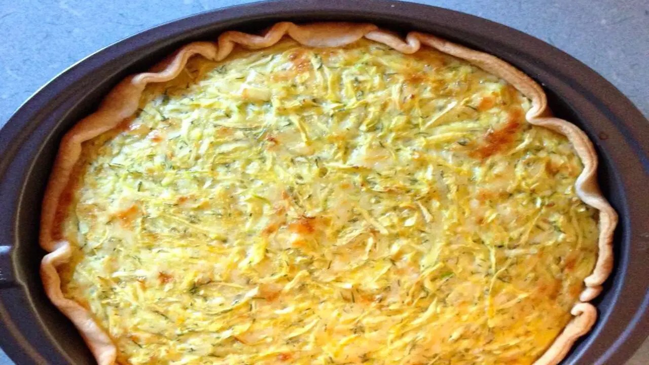 Mixing The Filling And Pouring It Into The Crust