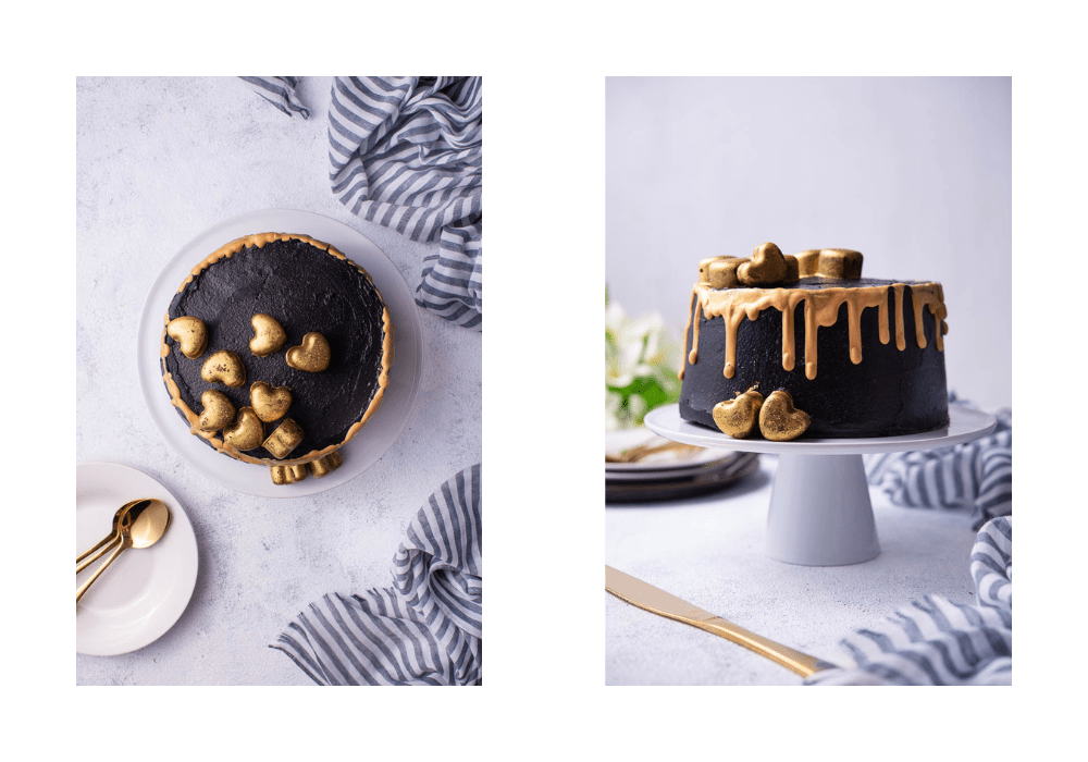 Easy Black And Gold Drip Cake Foods Guy