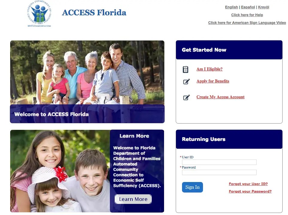 Myfloridaaccess login page Myfloridaaccess login page