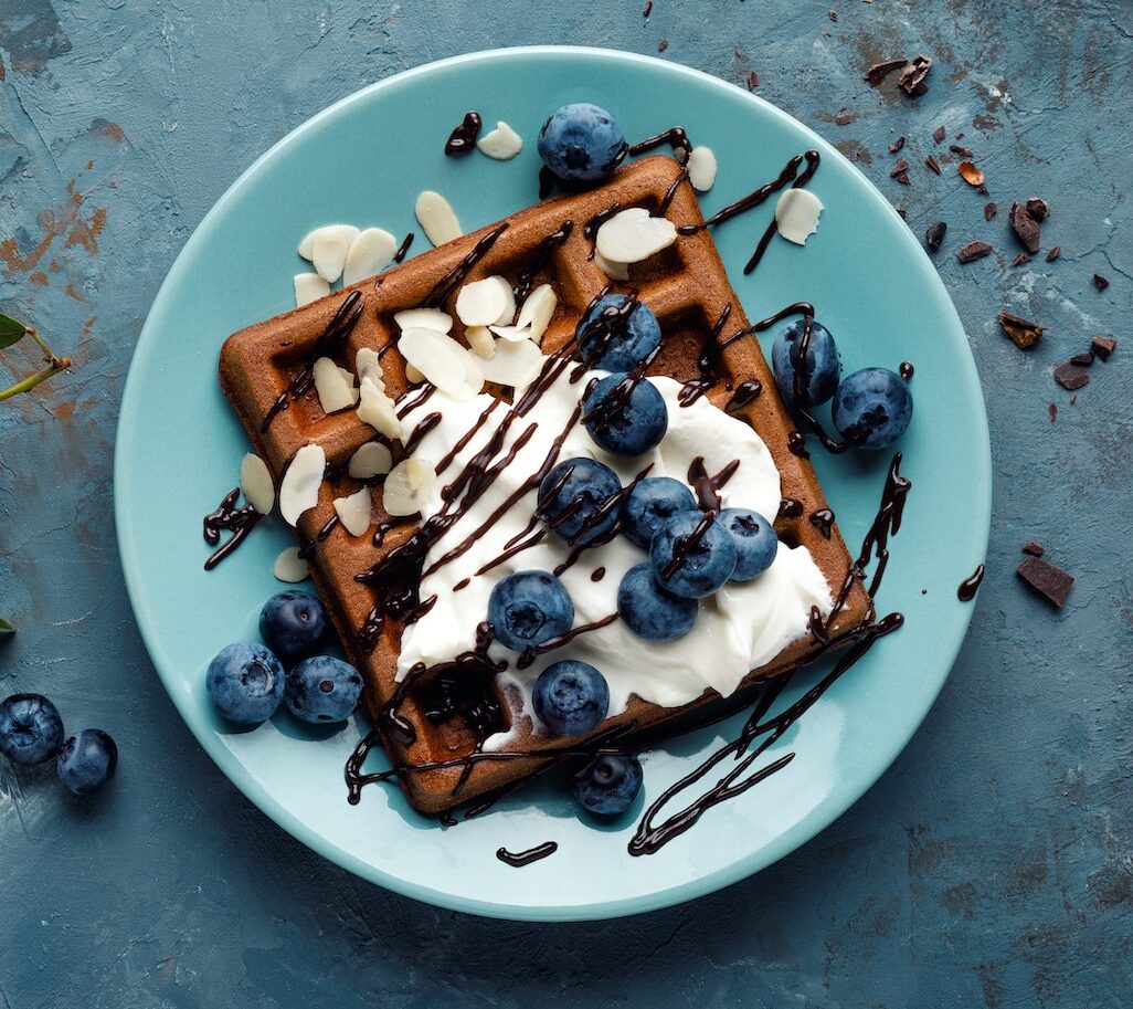 Easy Chocolate Waffles