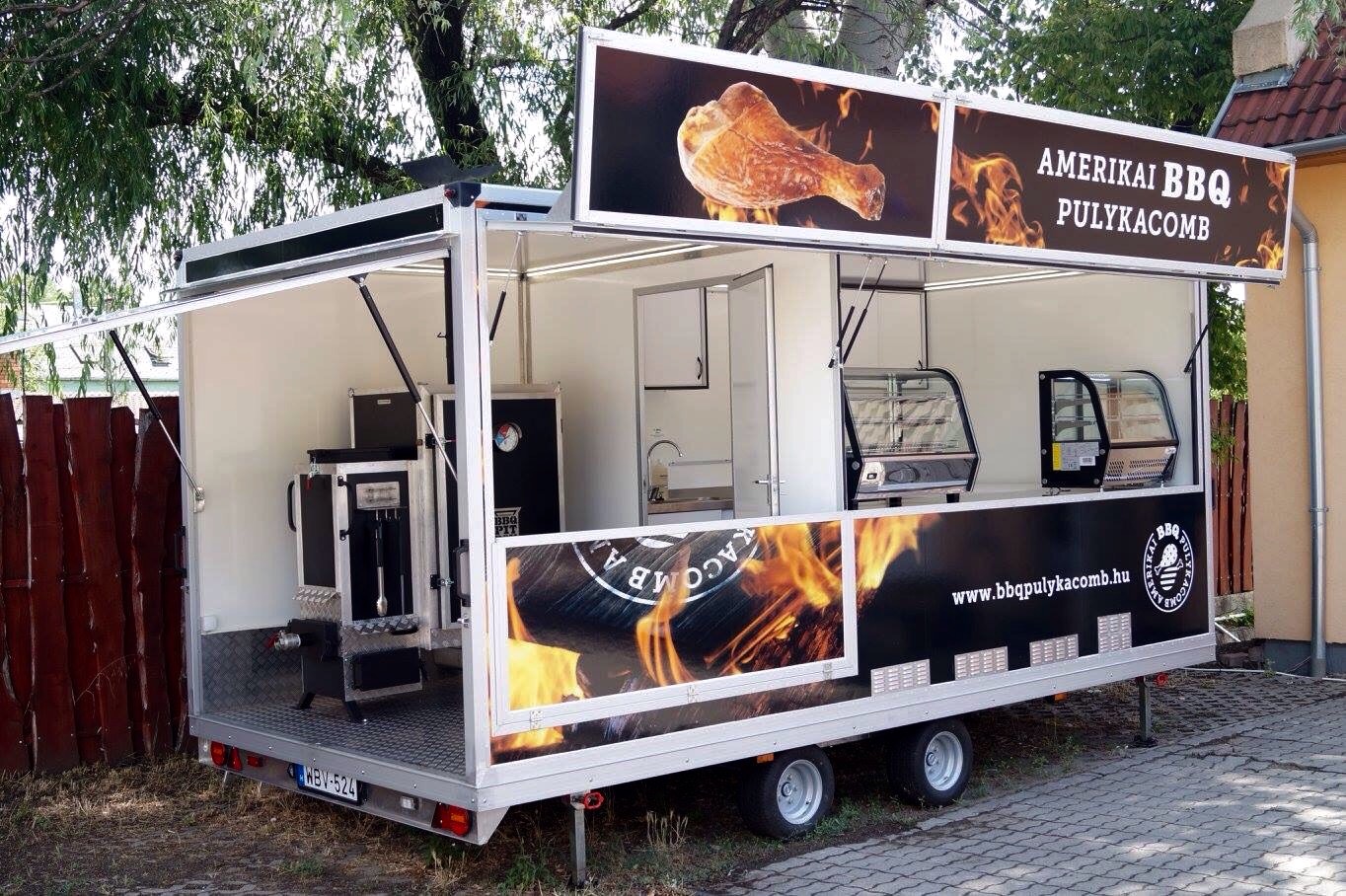 BBQ Street Food Trailer for Sale in Hungary