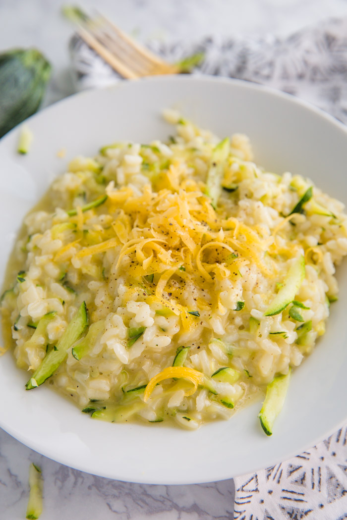 Cheesy Zucchini Risotto Food with Feeling