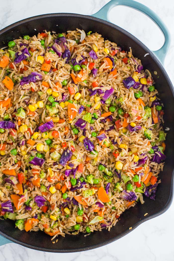 Loaded Veggie Fried Rice Food with Feeling