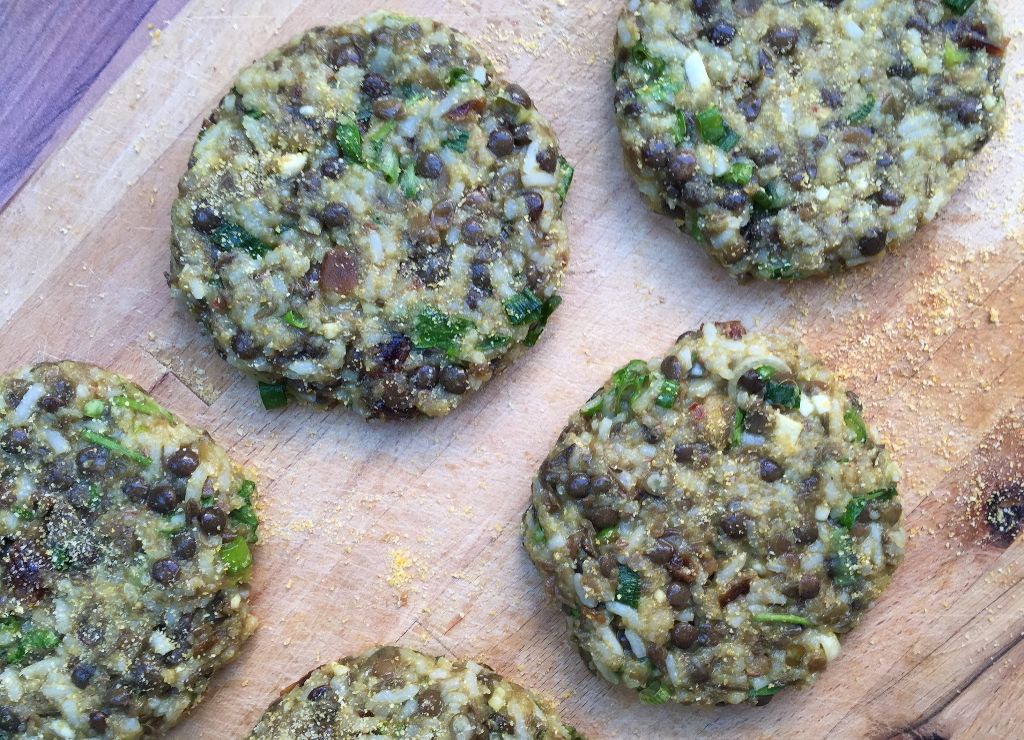 Exotic Rice Lentil Burger Grilled food without regrets